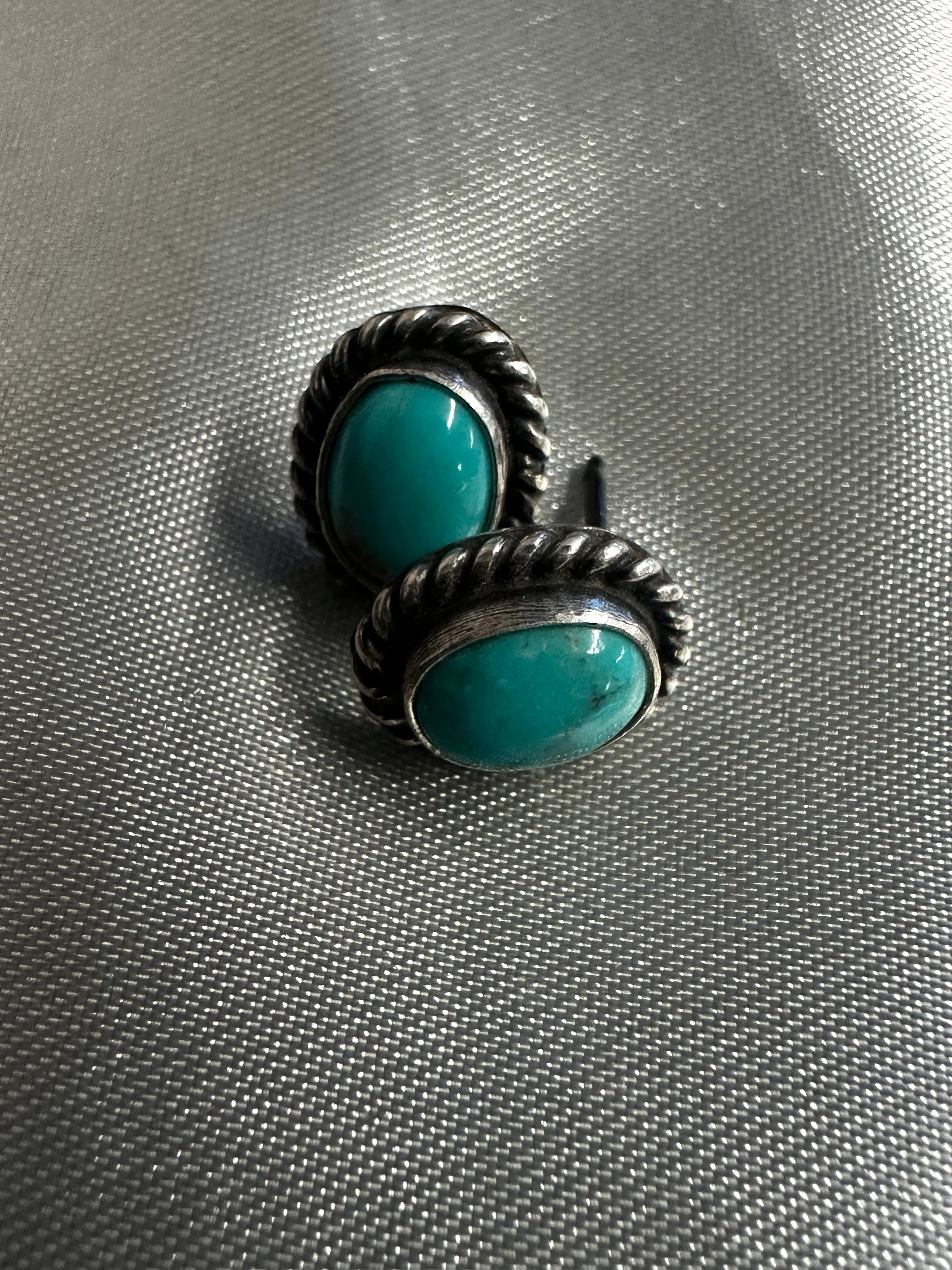 Kingman Turquoise & Sterling Earrings