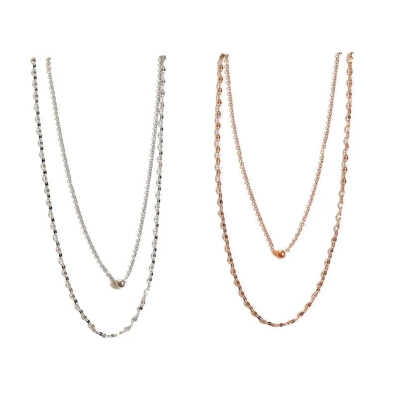 KittenAlarm - Mona 2-pieces Thin Chain Necklace