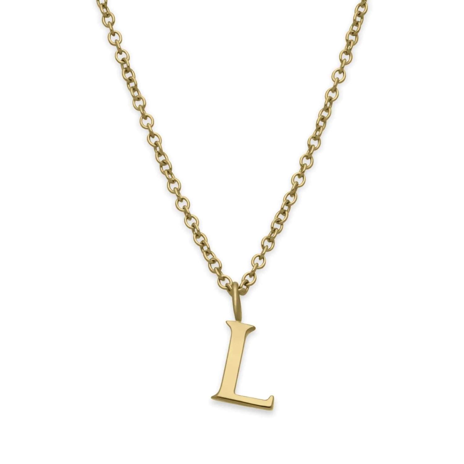 L Letter Gold Necklace