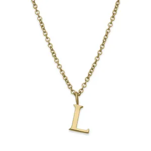 L Letter Gold Necklace