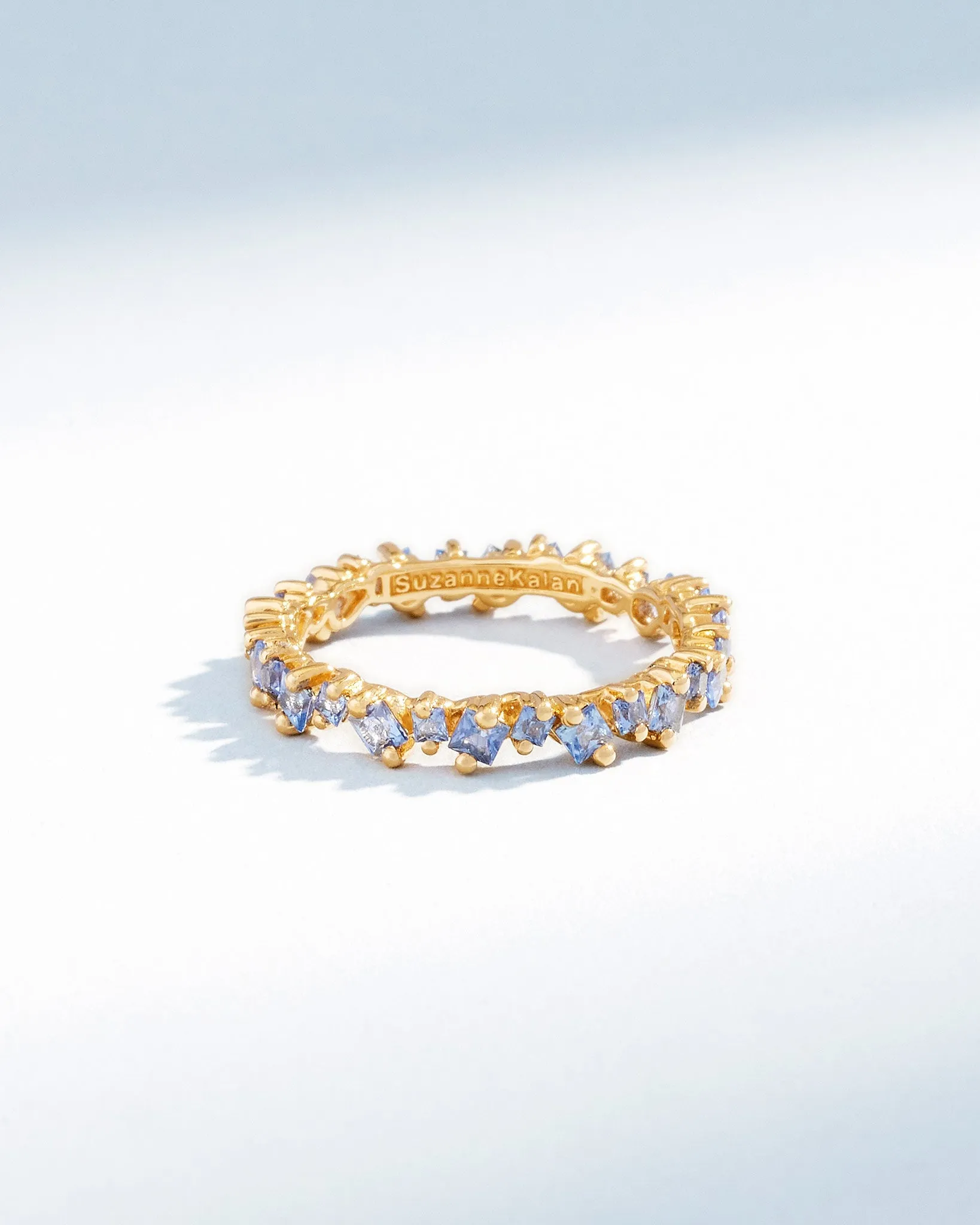 La Fantaisie Cosmic Light Blue Sapphire Eternity Band