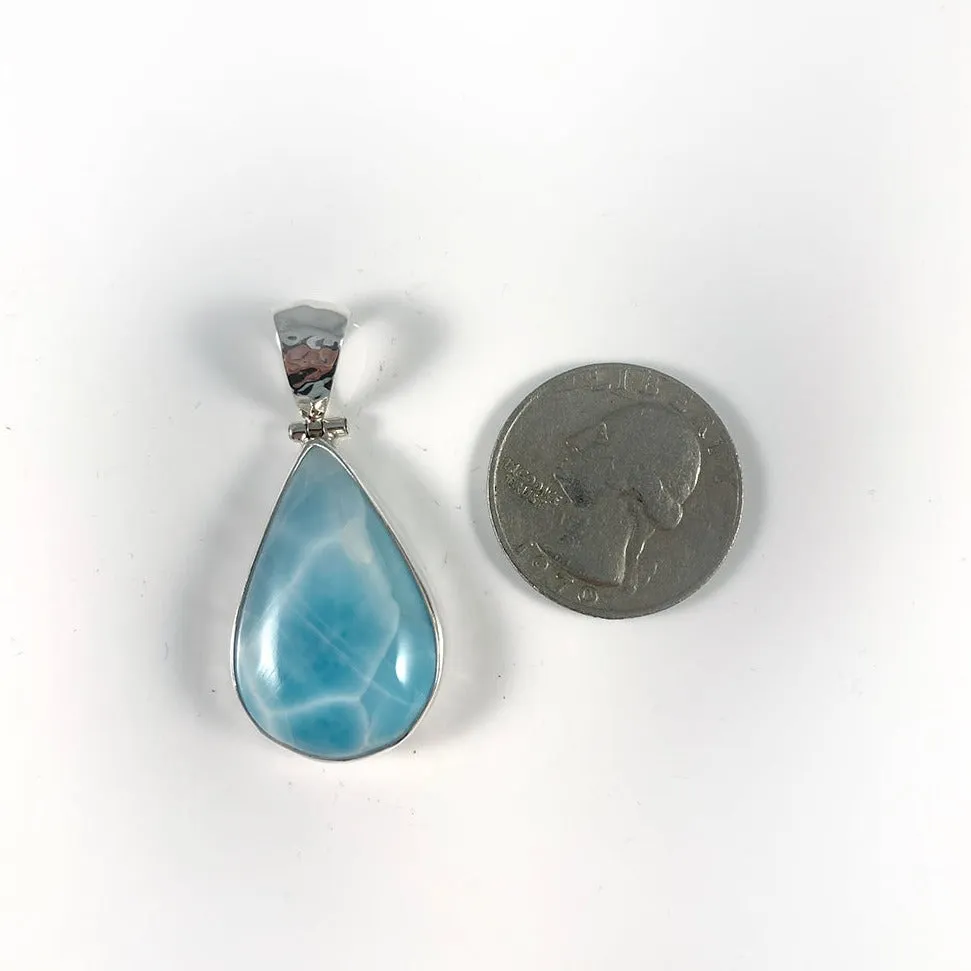 Larimar & Sterling Silver Pendant