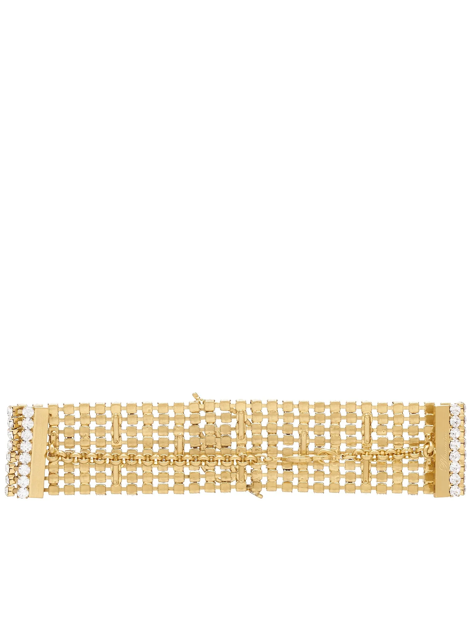 Logo Rhinestone Choker (2W165A-C8369-GOLD-STONES)