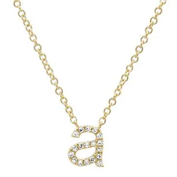 LOWERCASE INITIAL NECKLACES