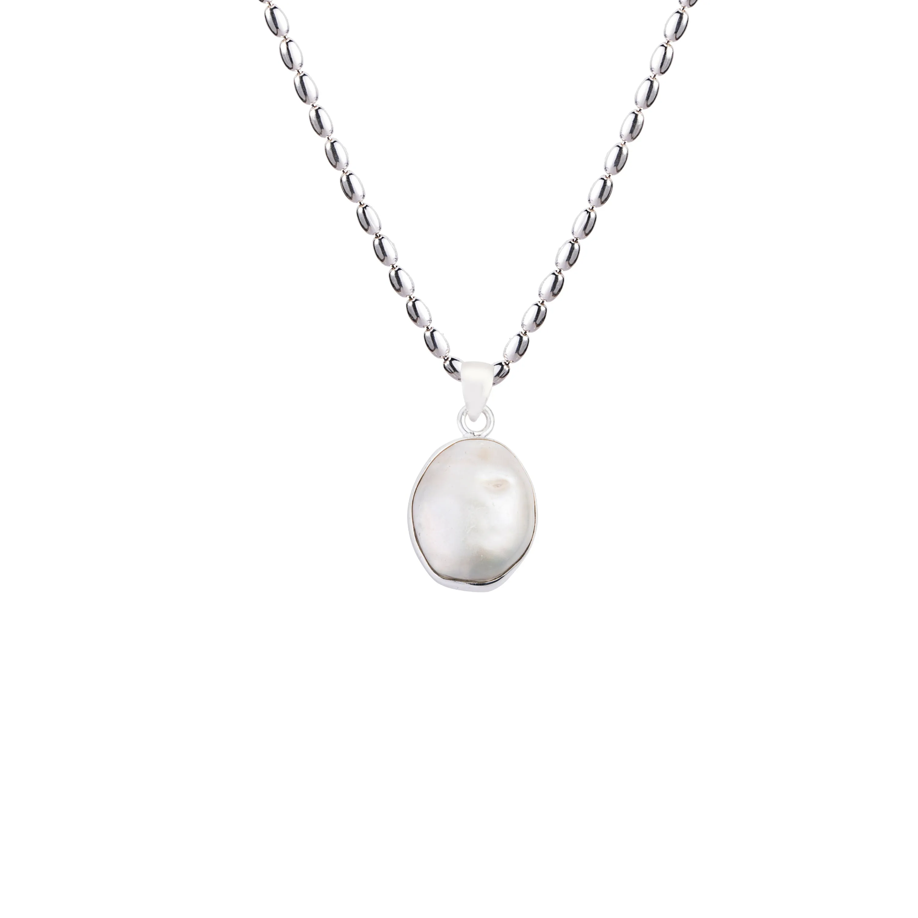 Maris Cultured Pearl Pendant, Sterling Silver