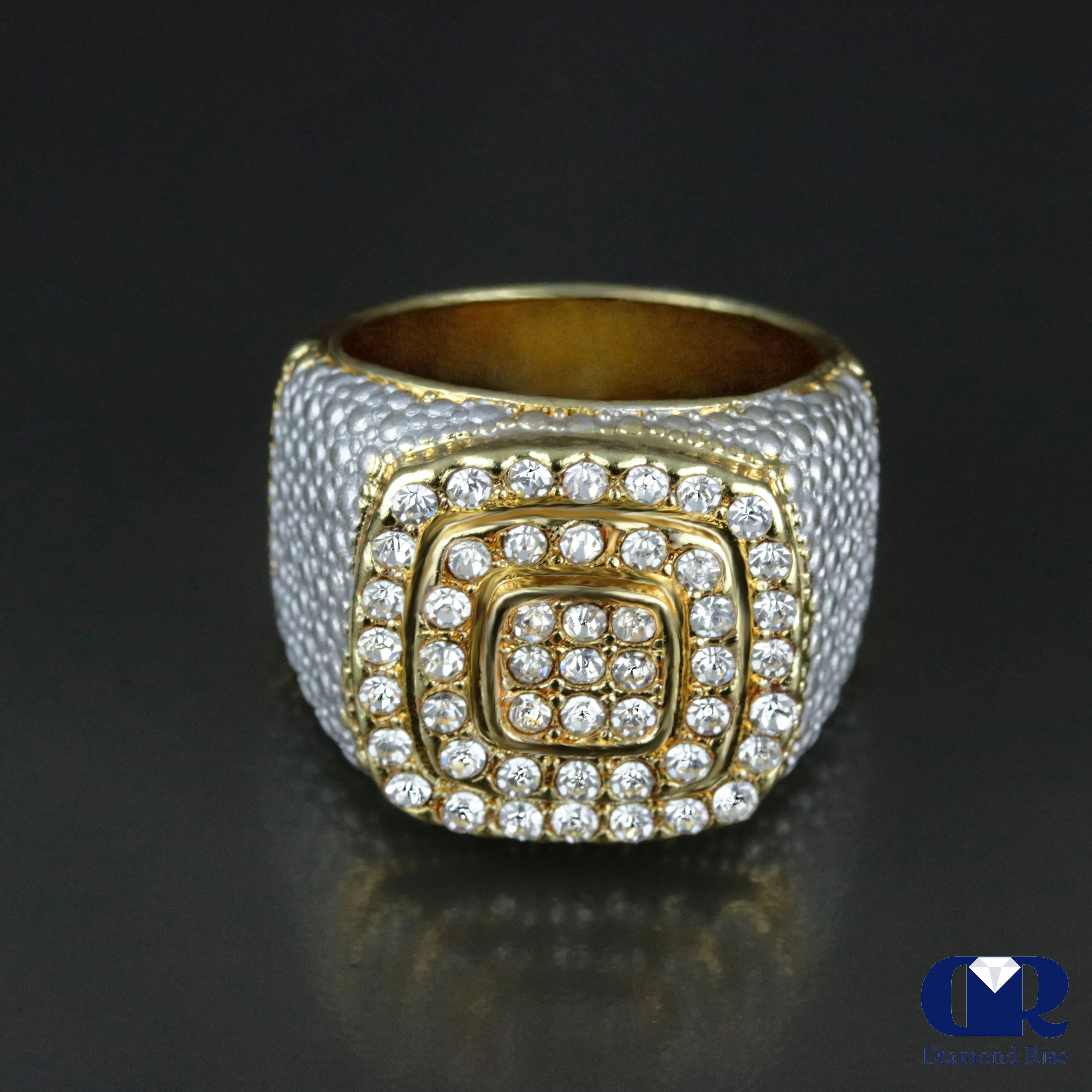 Men's 1.00 Carat Diamond Pinky Ring In 14K Yellow Gold