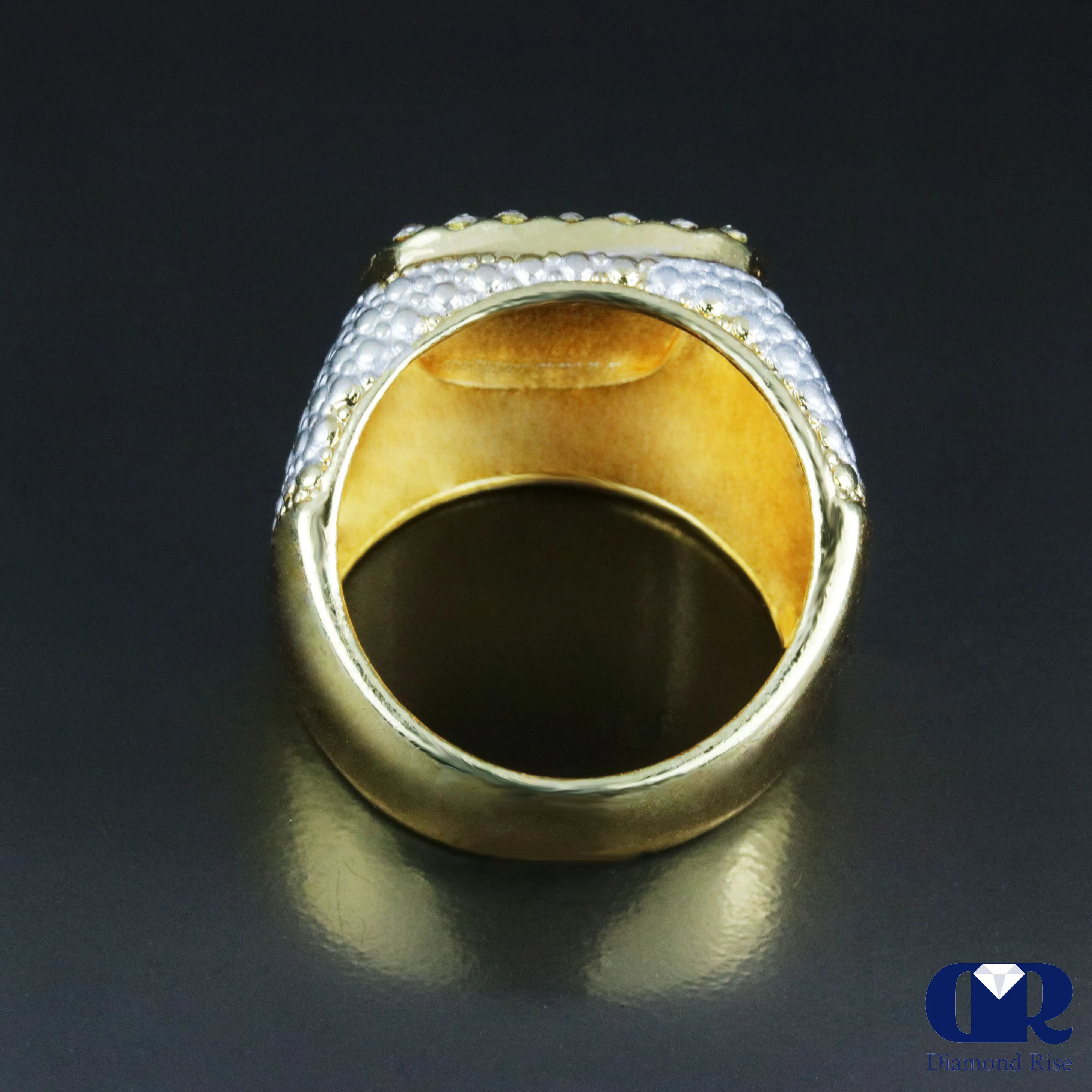 Men's 1.00 Carat Diamond Pinky Ring In 14K Yellow Gold