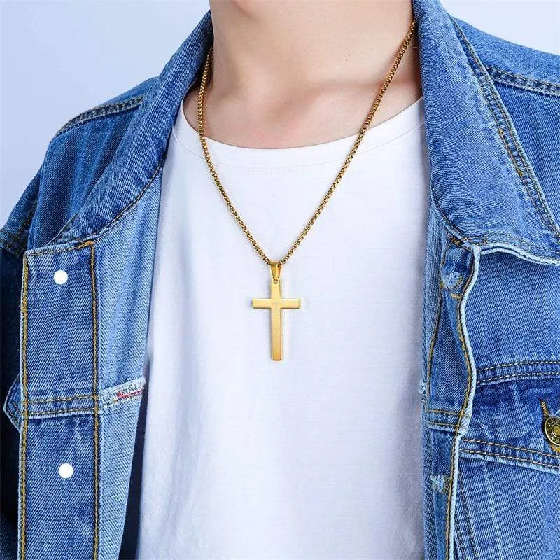 Men's Christian Necklace <br> Lord's Prayer (Golden)