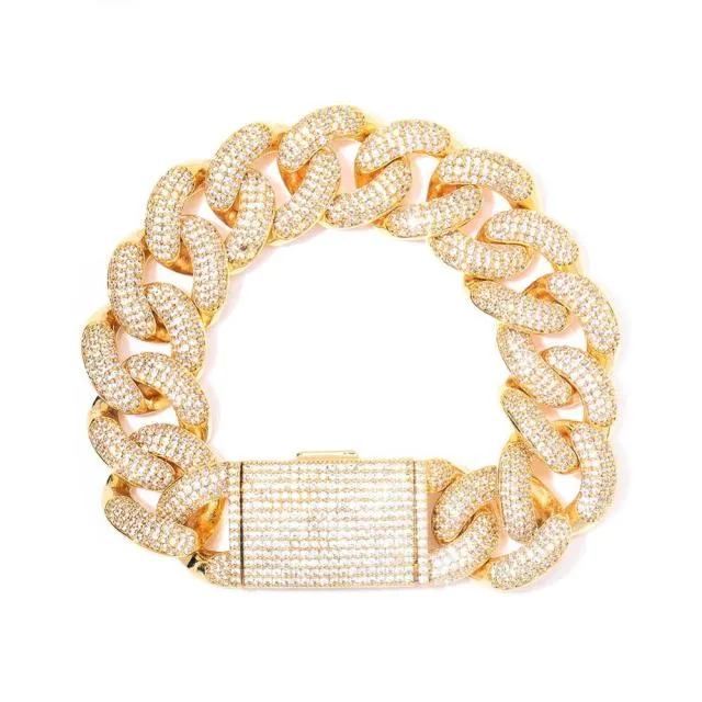 Miami Lock Clasp Cuban Link  Bracelet