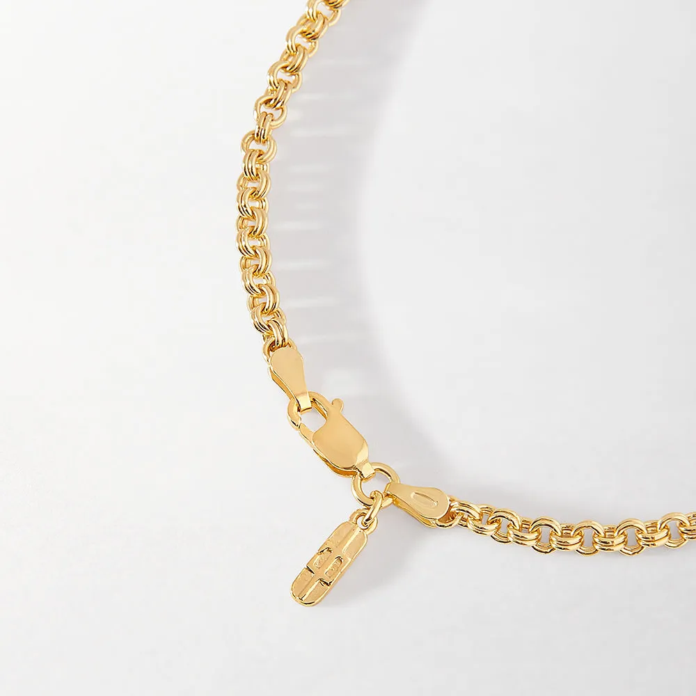 Mini Rolo Bracelet - Gold