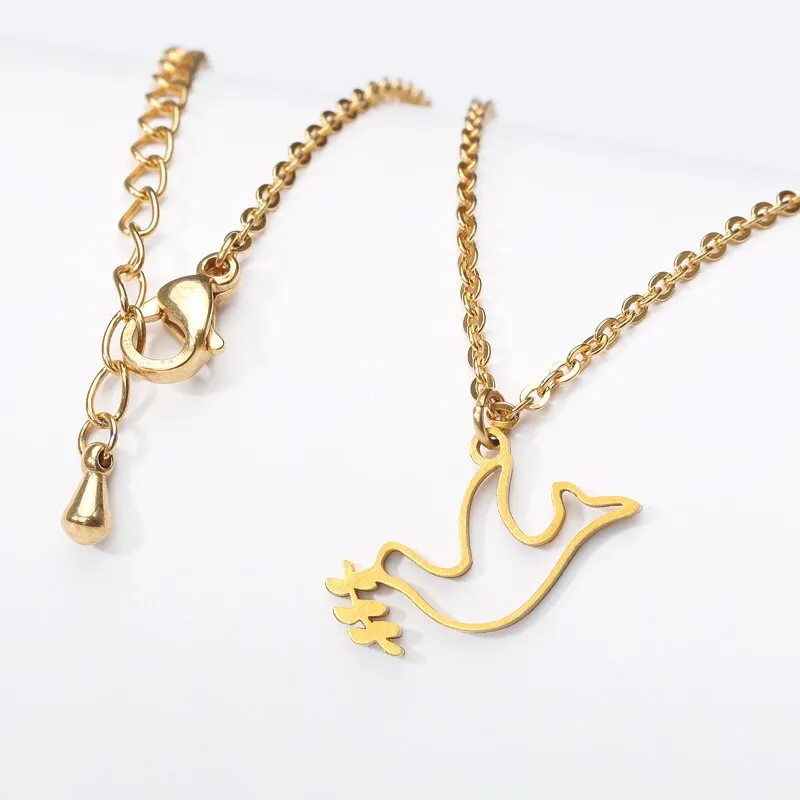 Minimalist Hollow Bird Necklaces For Women