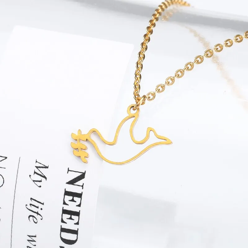 Minimalist Hollow Bird Necklaces For Women