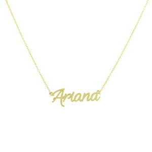 NON CUSTOMIZABLE Cursive Nameplate Necklaces