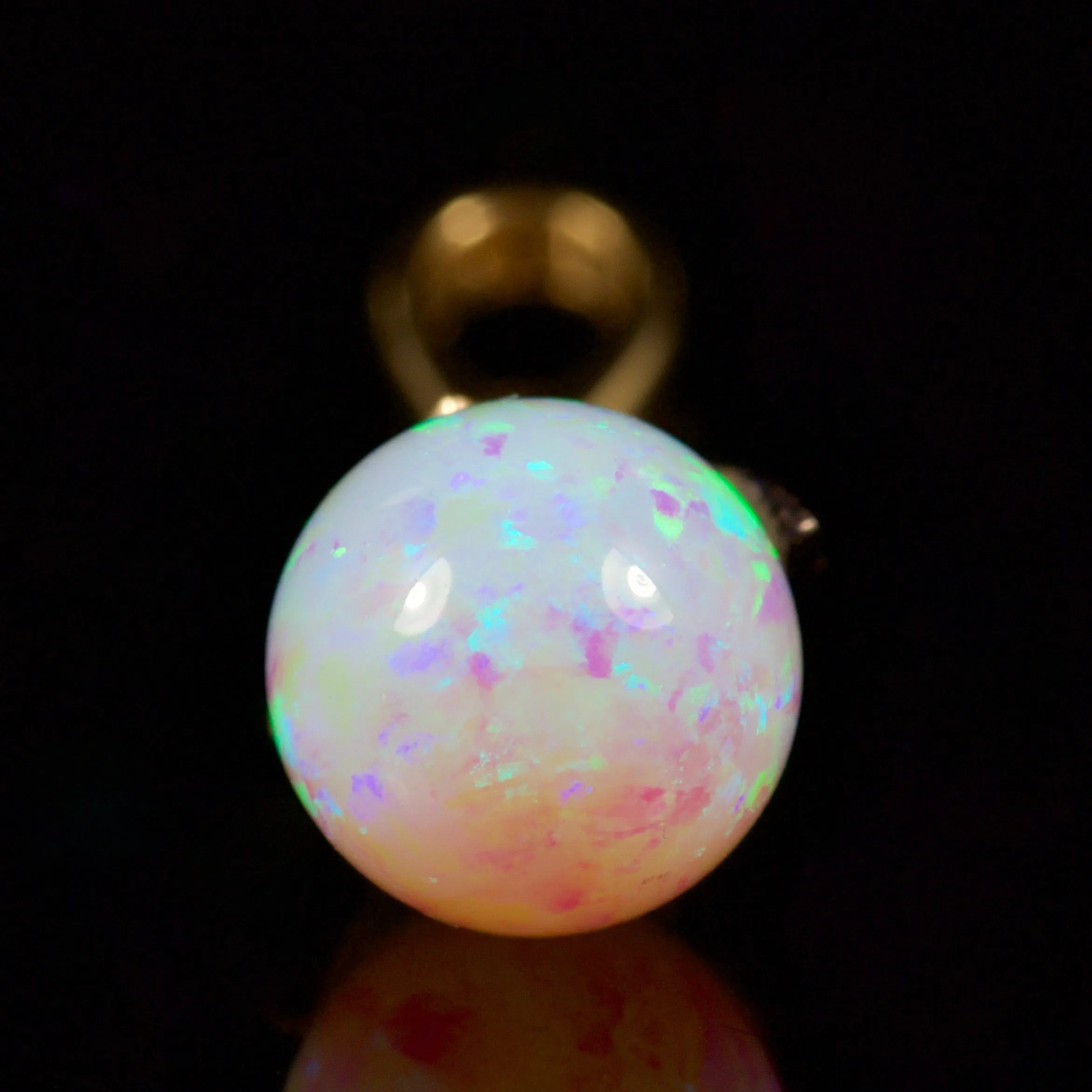 Opal Diamond Pendant 9Ct Gold Pendant