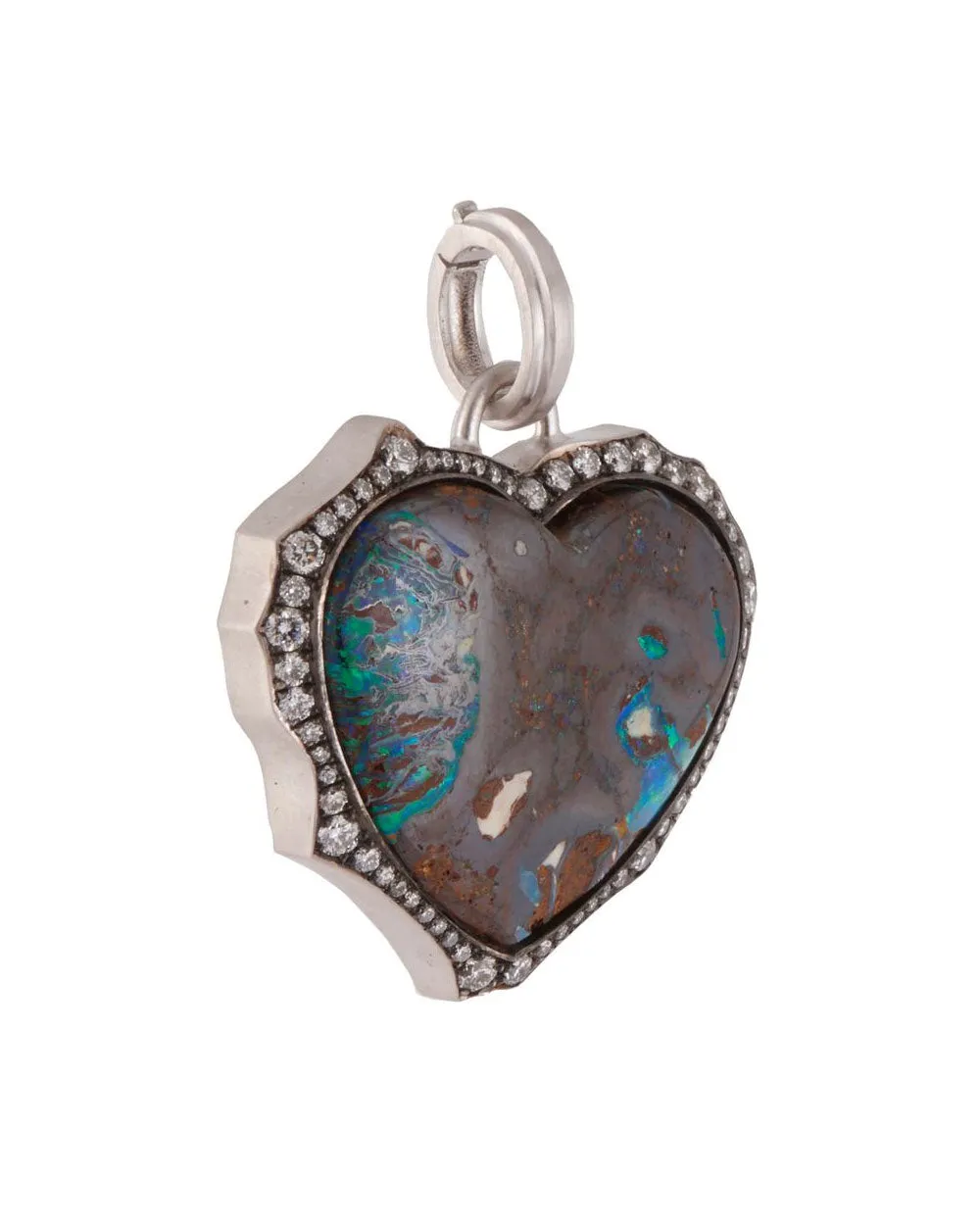 Opal Heart Pendant