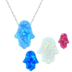 Opal Necklace Pendants in 8 Colors 925 Silver