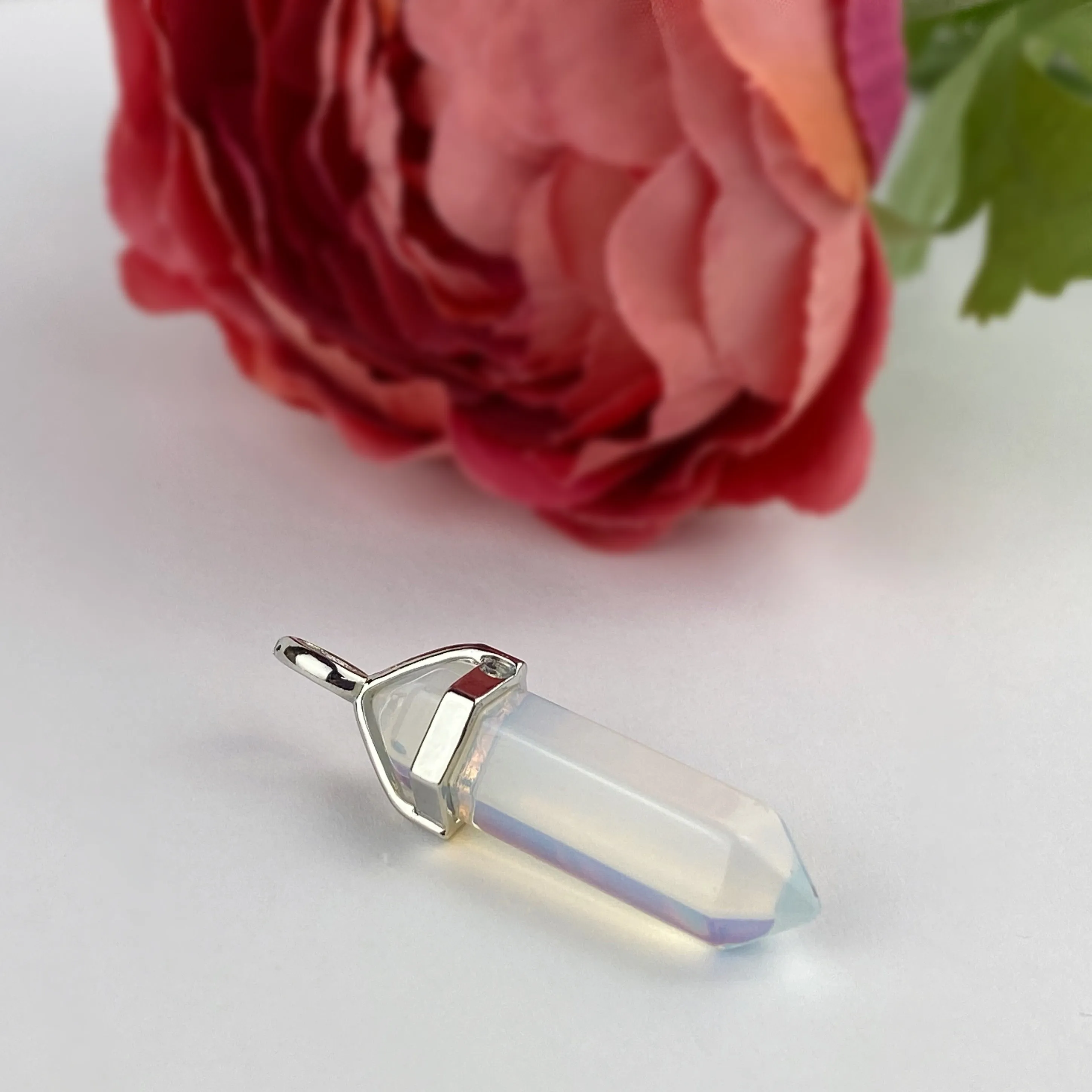 Opalite Crystal Point Pendant - VP368