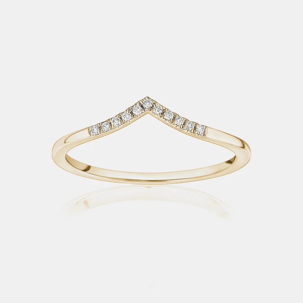 Partial Diamond V Ring