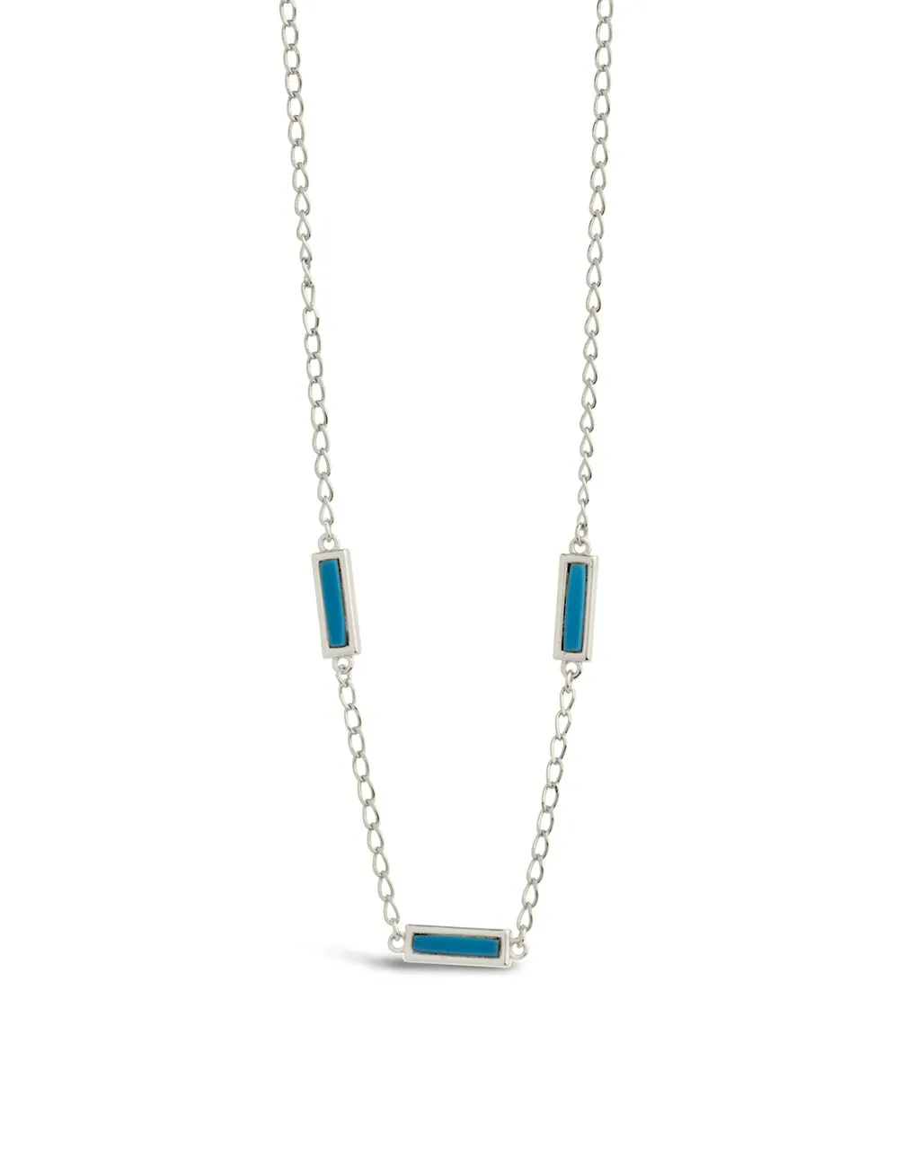 Pavati Gemstone Station Necklace