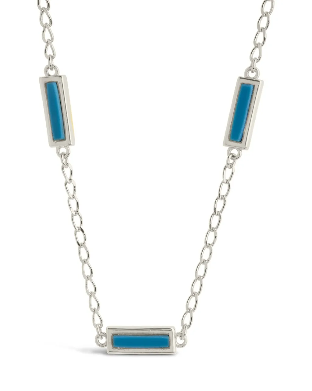 Pavati Gemstone Station Necklace