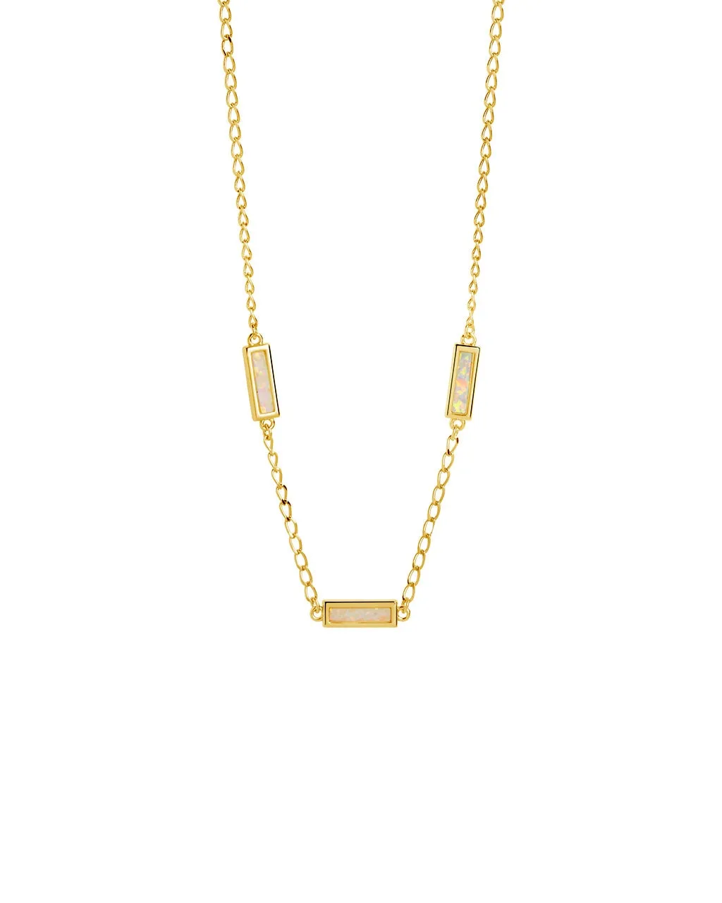 Pavati Gemstone Station Necklace