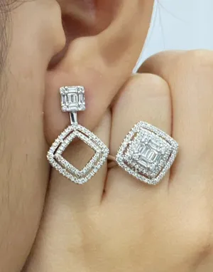 PREORDER | Multi-Wear Square Dangling Set 14kt