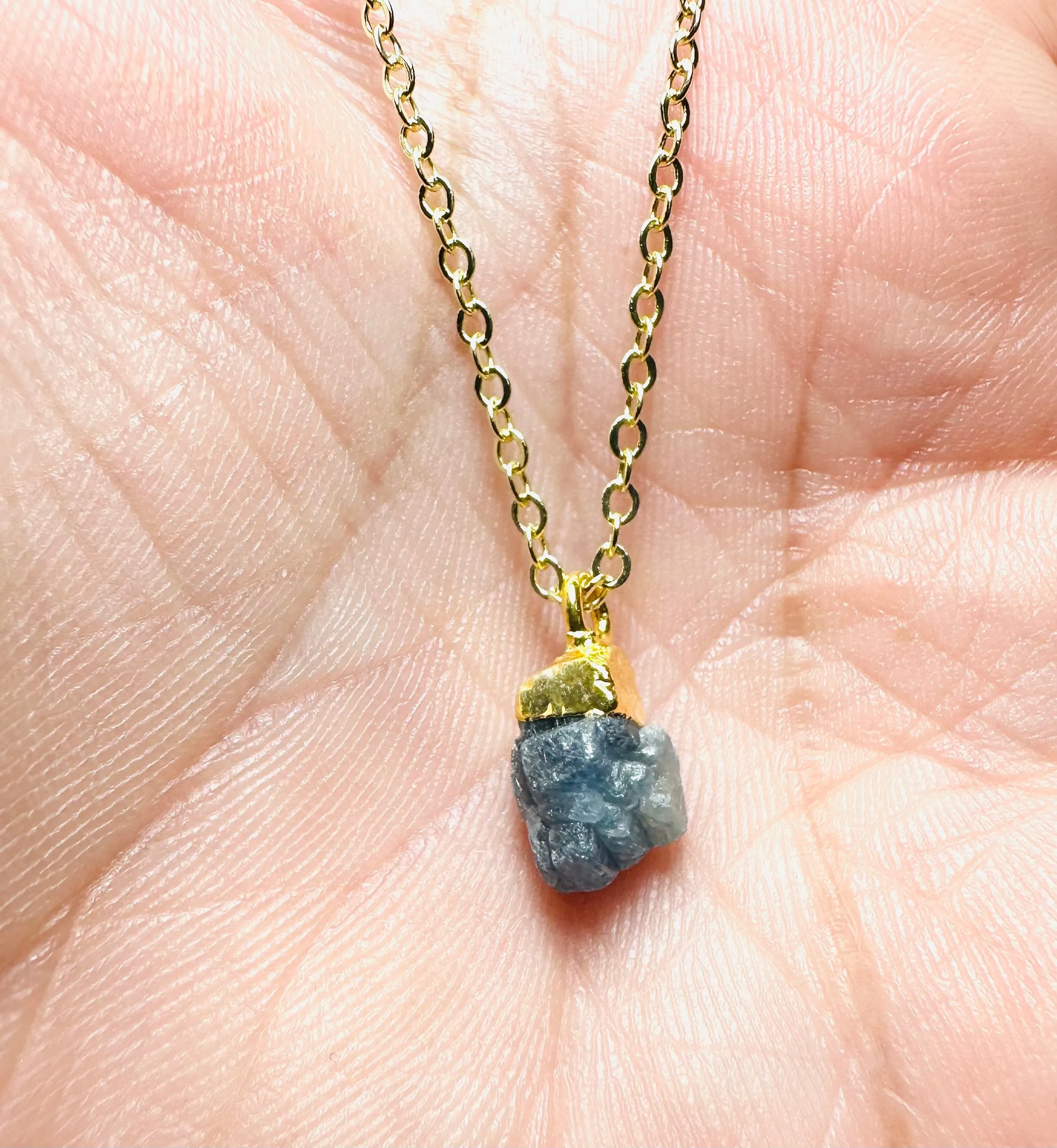 Raw Gemstone Necklace/ Affordable Gifts-UNI-T