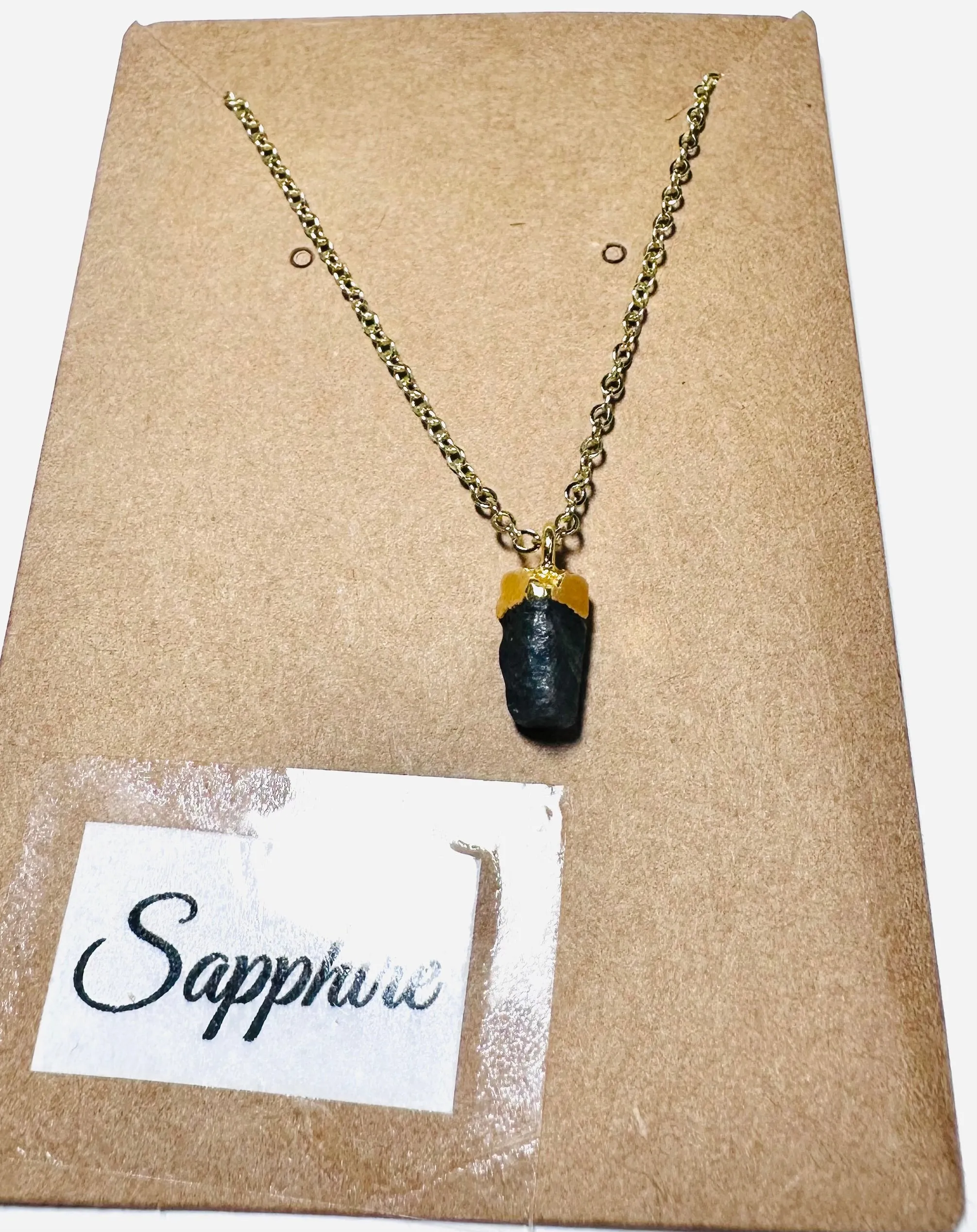 Raw Gemstone Necklace/ Affordable Gifts-UNI-T