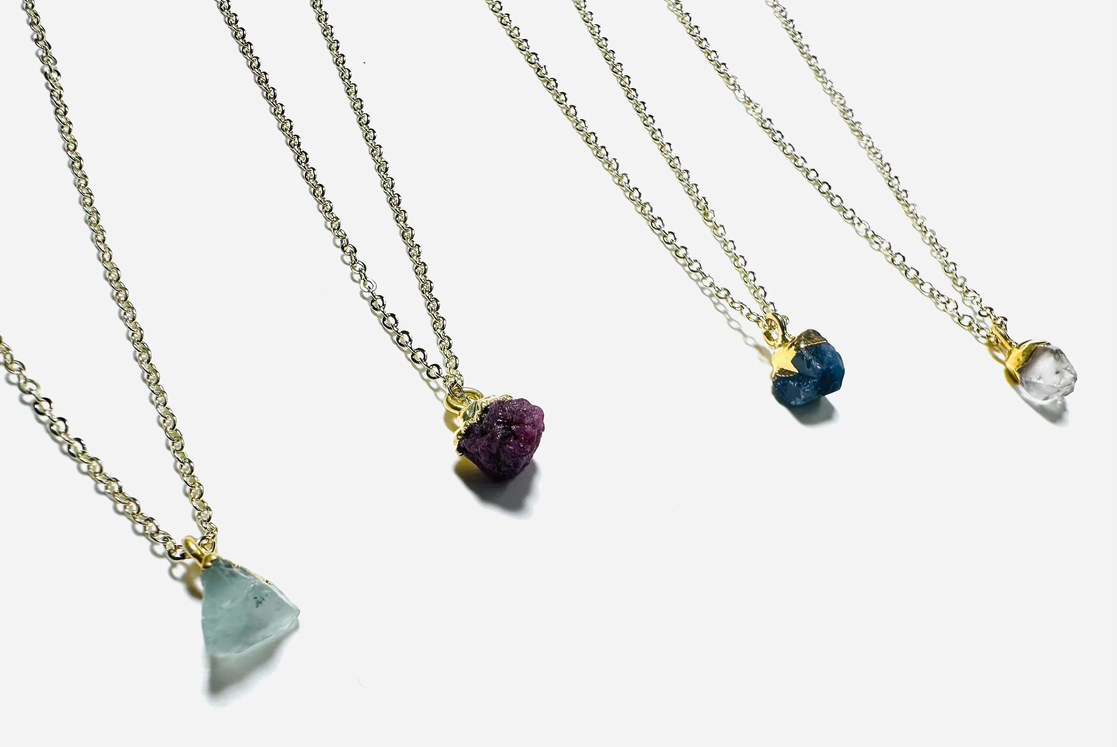 Raw Gemstone Necklace/ Affordable Gifts-UNI-T