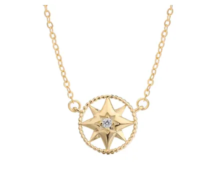 Round Star Pendant Necklace