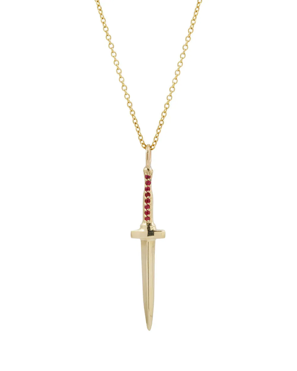 Ruby Dagger Pendant