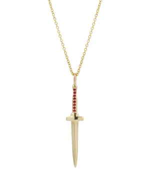 Ruby Dagger Pendant