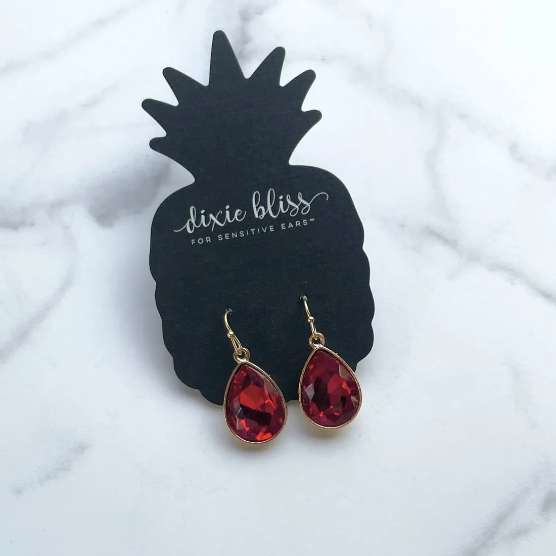 Ruby Drops - Dixie Bliss - Dangle Earring