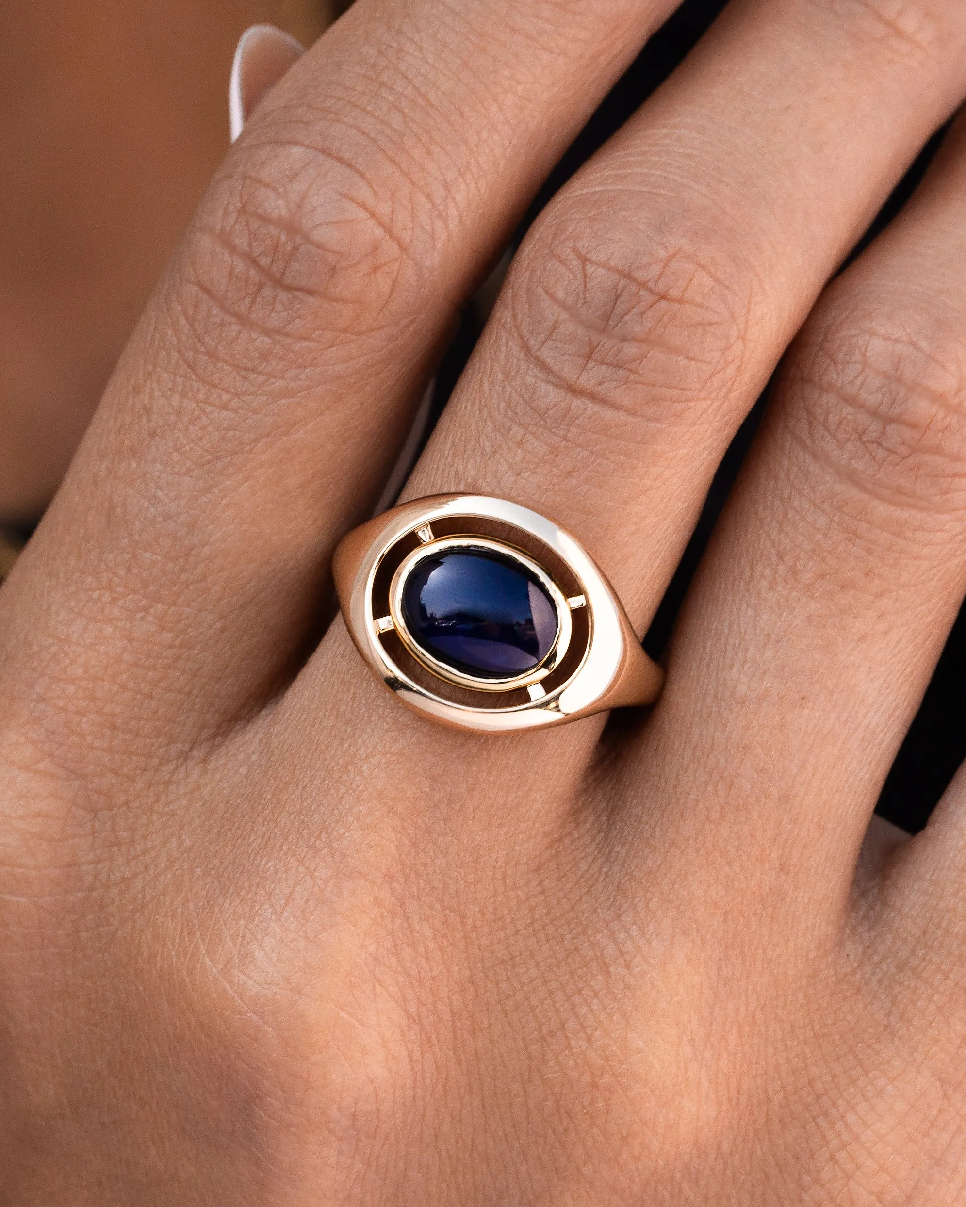 Sapphire Virgil Ring (Ready to Ship Size 7.5)