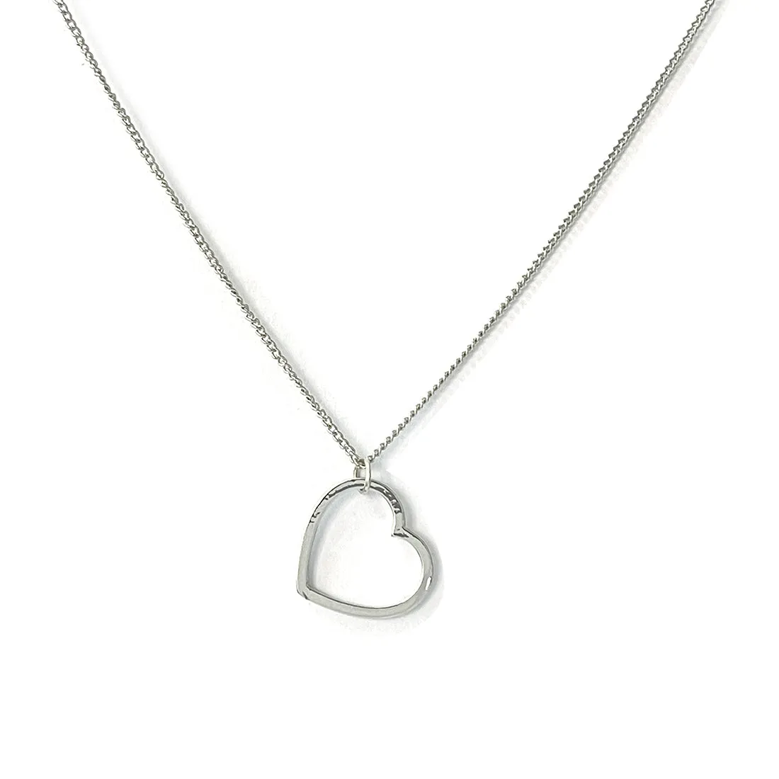 Set Of Two Heart & Star Mini Pendant Silver-Toned Dainty Necklace