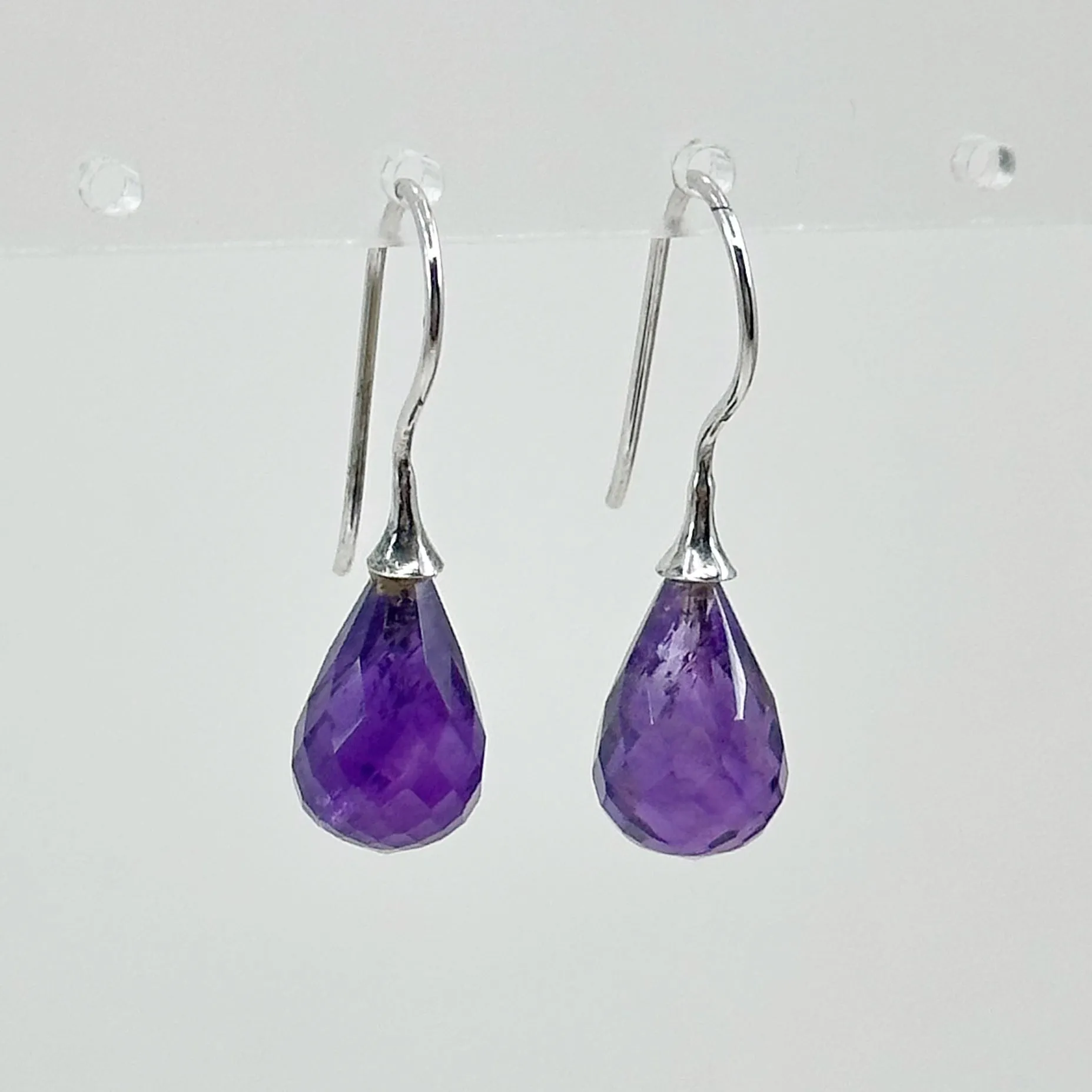 Sterling silver amethyst earrings GM73