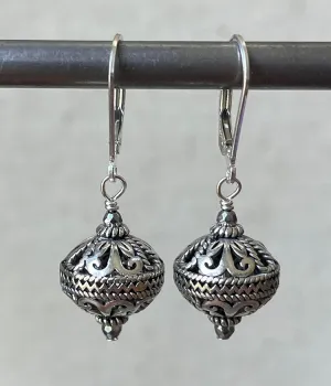 Sterling Silver Lattice Earrings