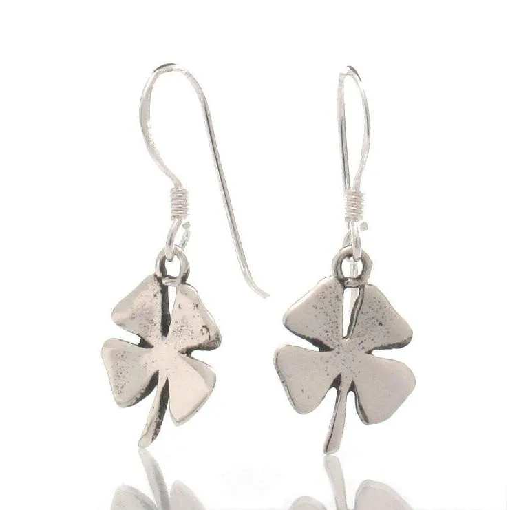 Sterling Silver Mini Shamrock Earrings