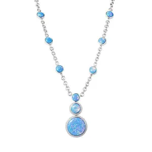 Sterling Silver Opal When Planets Align Necklace by Alamea