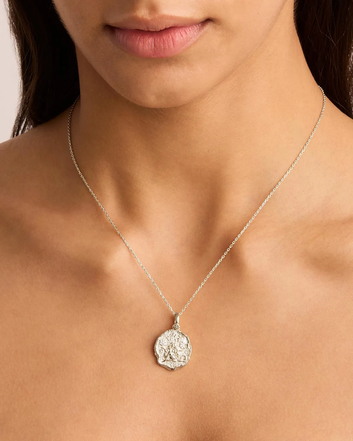 Sterling Silver She is Zodiac Necklace - Libra