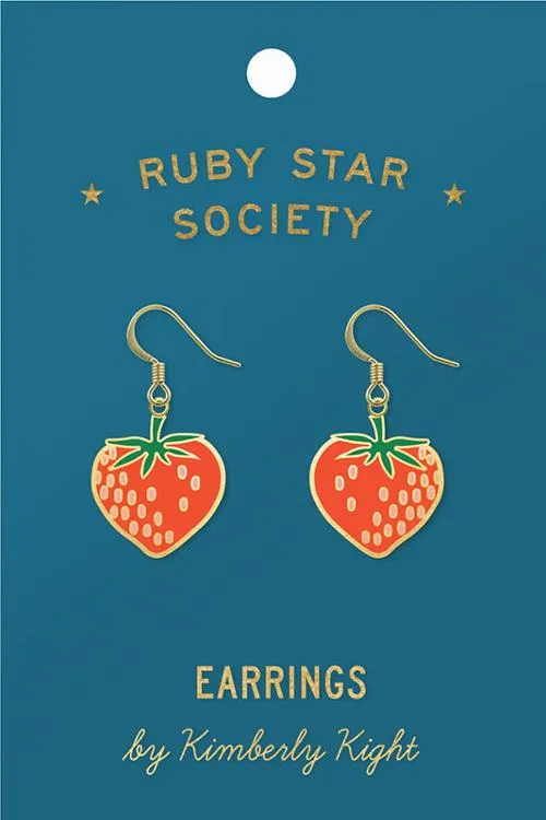 Strawberry Earrings by Rashida Coleman-Hale for Ruby Star Society