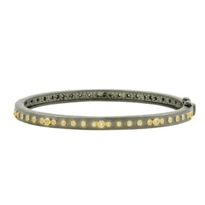 Studded Eternity Hinged Bangle