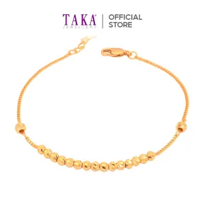 TAKA Jewellery 916 Gold Bracelet Beads