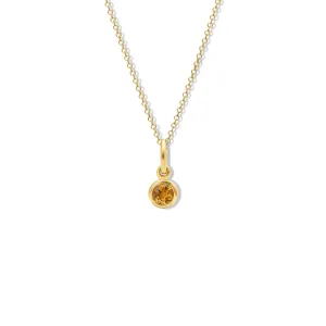 Talya Necklace Pendant Yellow Gold - Citrine