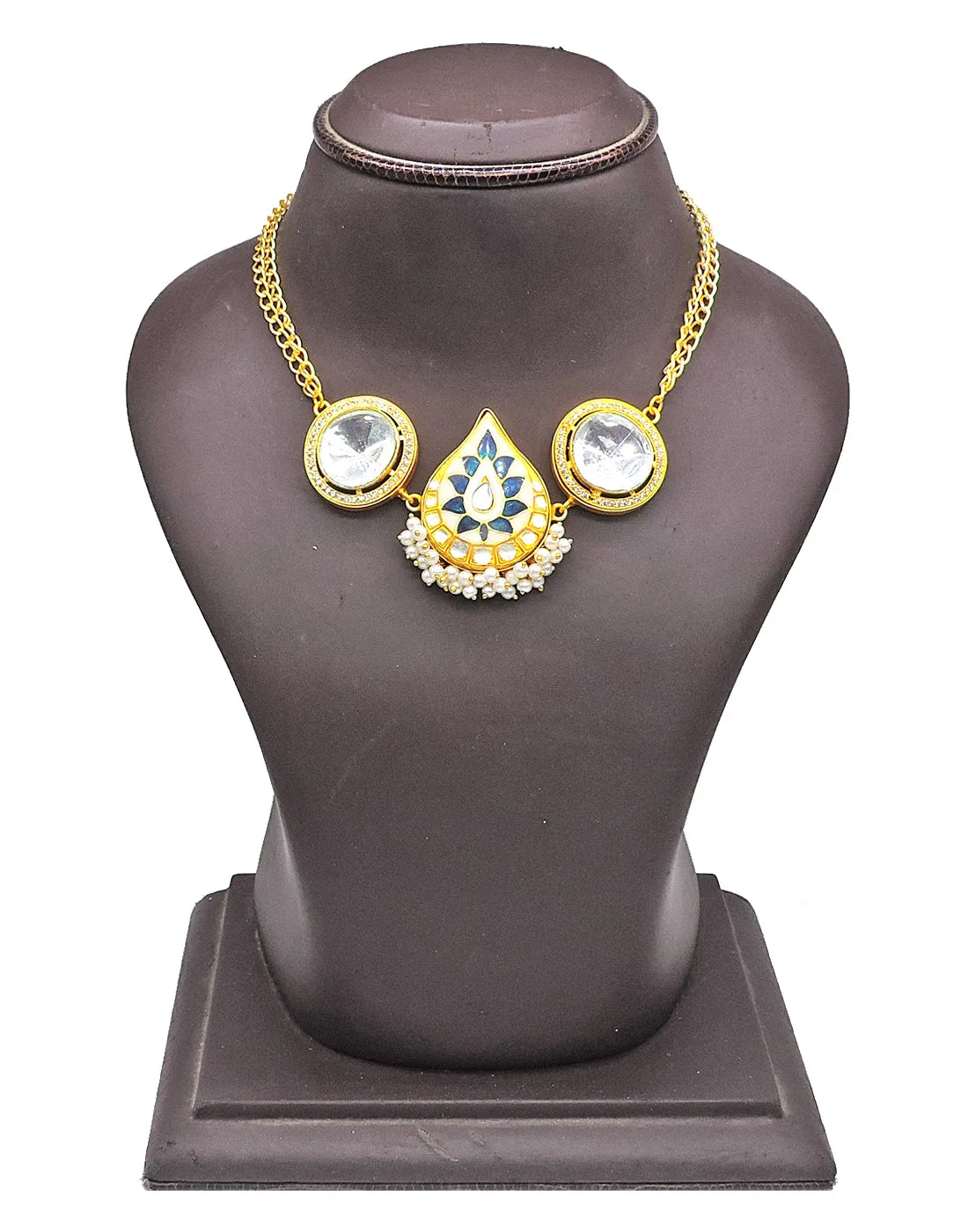 Teardrop Kundan Necklace