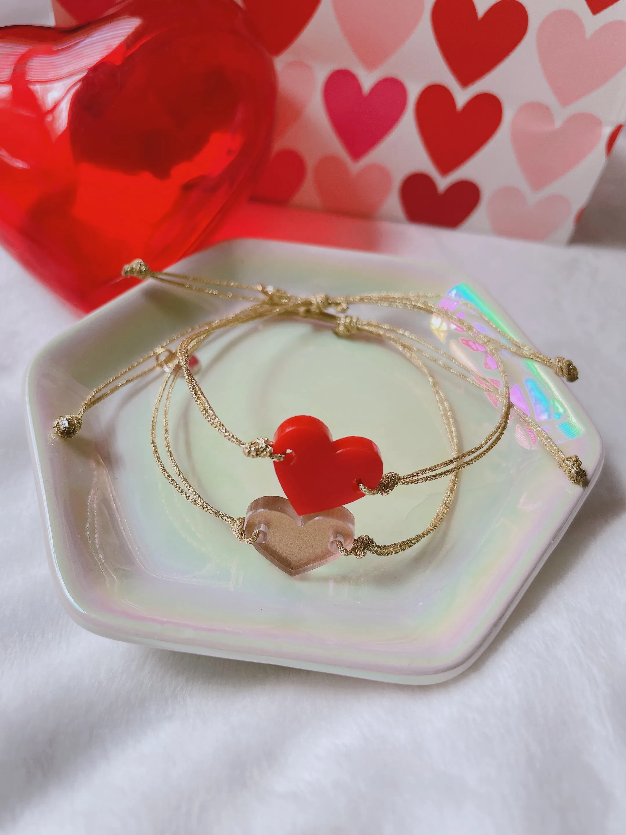 Valentine’s heart  bracelets