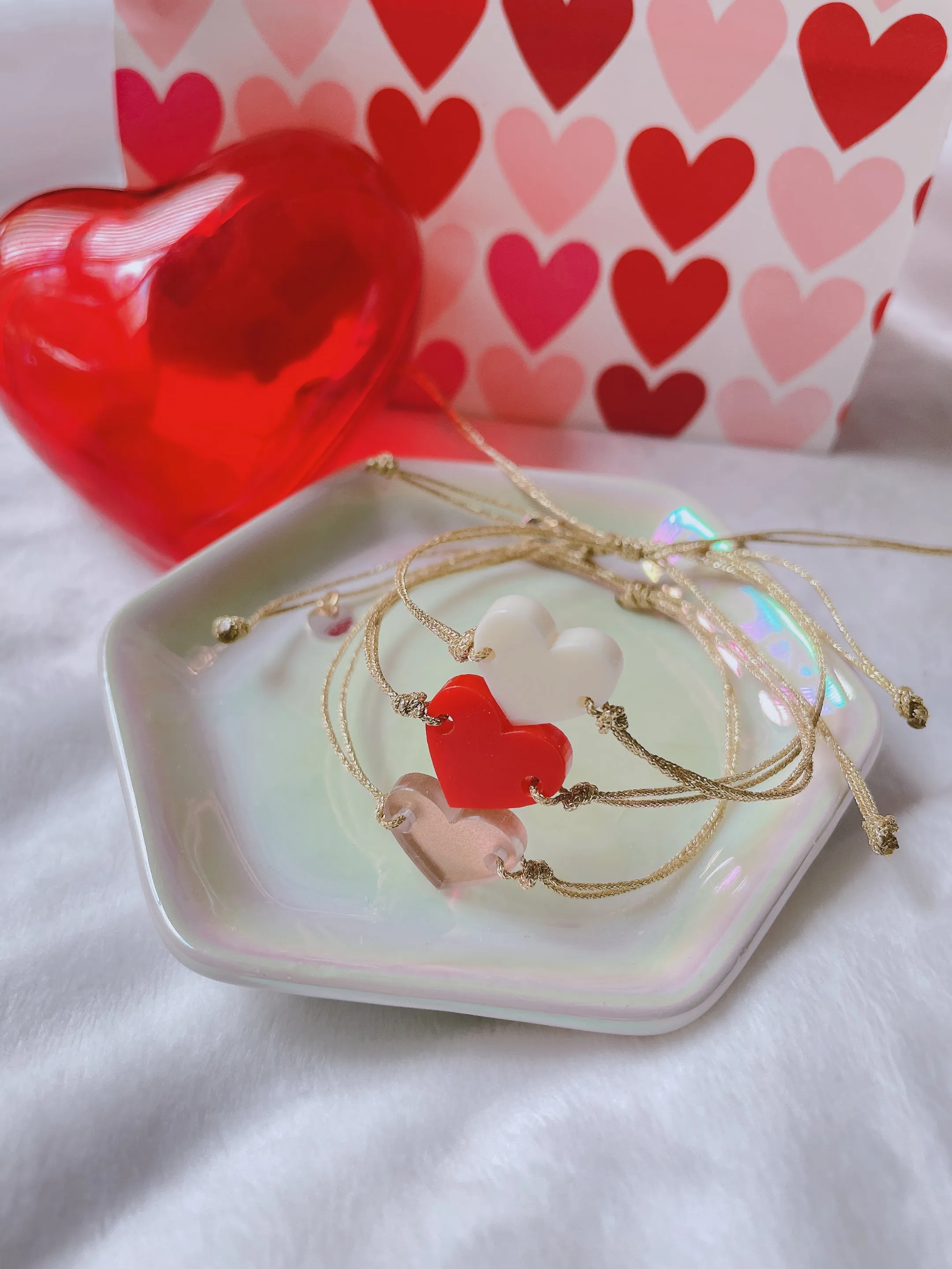 Valentine’s heart  bracelets