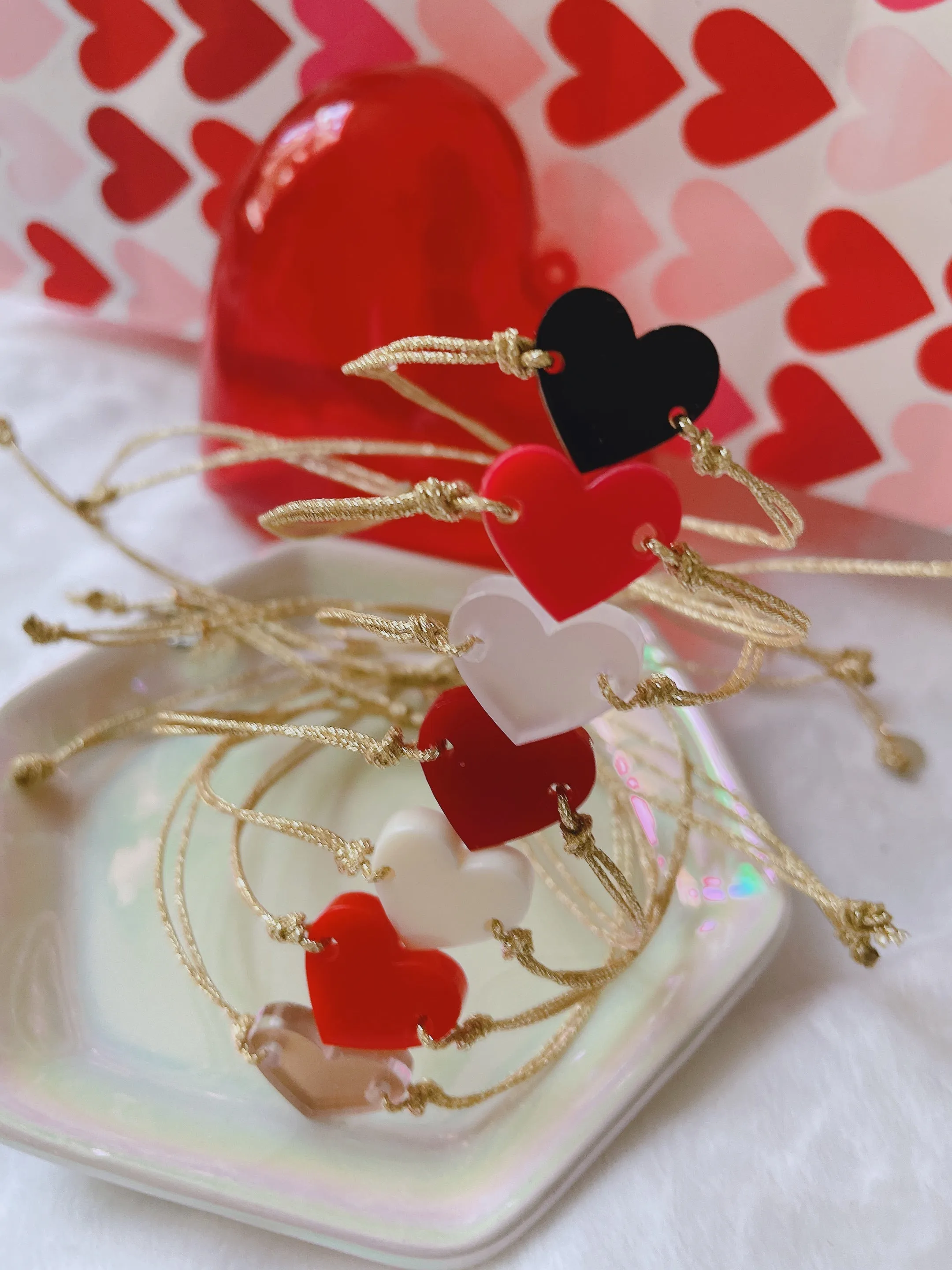 Valentine’s heart  bracelets