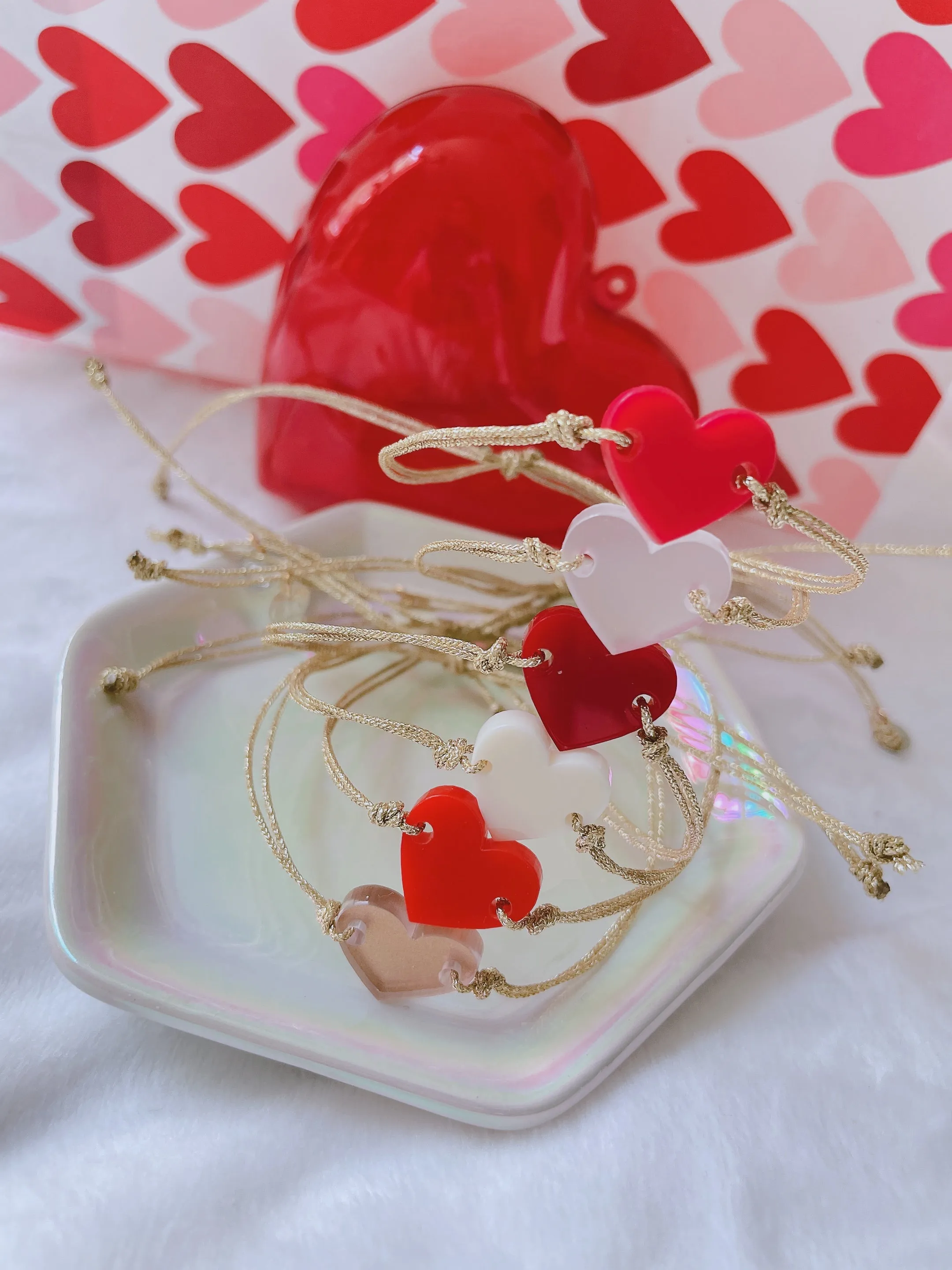 Valentine’s heart  bracelets