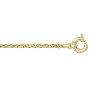 Wheat Link Bracelet in Yellow Gold